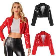 DE Damen Mode Kurzmantel