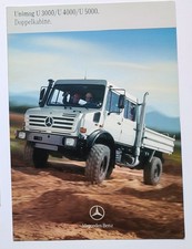 *** November 2002 Mercedes U3000 4000 5000 Unimog Doka Prospekt