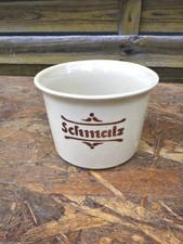 DDR Schmalztopf 11x8 cm VEB Porzellankombinat Colditz sn193
