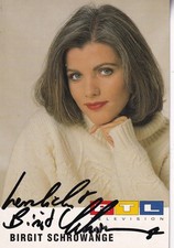 Autogramm - Birgit Schrowange