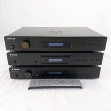 Block HiFi Anlage v250 CD Player, R250+ Tuner, c250 Stereo Amplifier - schwarz 