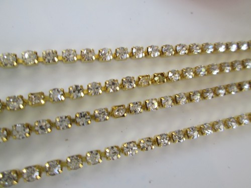 Meter strasssteine kette - 10/1,