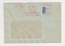 Brief Freistempel rot ATTENDORN 21 10 49 mit Notopfer Berlin Mubea Muhr & Bender