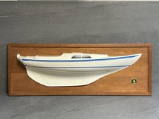 Marieholm Boot Relief Hersteller Reklame als maritimes Wandrelief auf Teak #524