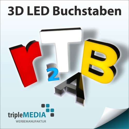 Led buchstaben - 3d,