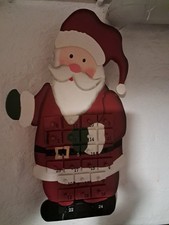 weihnachtsmann kalender aus holz zum befüllen