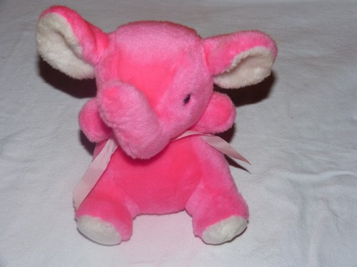Plüschtier rosa elefant - rosa,