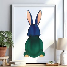 Hase Tier v9 Schablone Malen