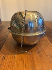 Grosse Edelstahl Reiskugel Gewürzkugel  sehr gross D. ca 15cm