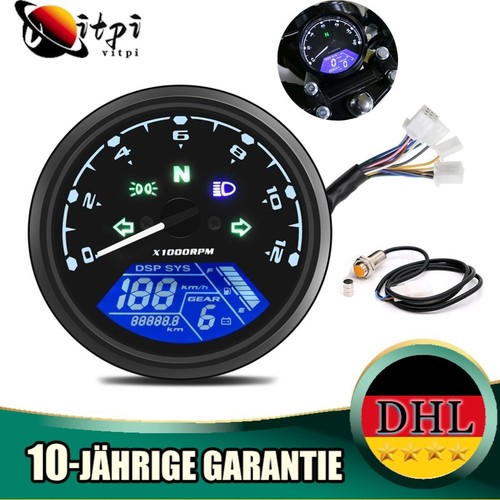 Motorrad tachometer digitaler - motorrad,