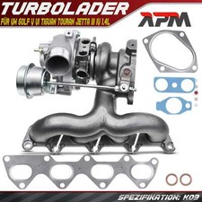Turbolader für Audi A1 VW Golf V VI Tiguan Touran Jetta III IV Golf Plus 1.4L