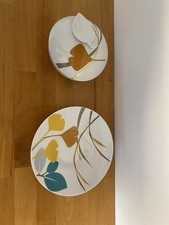 Kahla Gebäckdose Teller Gingko Vintage