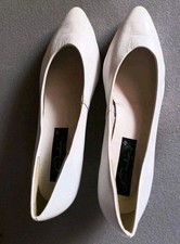 Brautschuhe, Gr. 39, weiß, schlicht, 1x getragen, gut erhalten