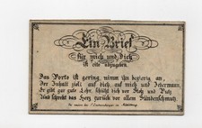 Alter Faltbrief Jesus Adam und