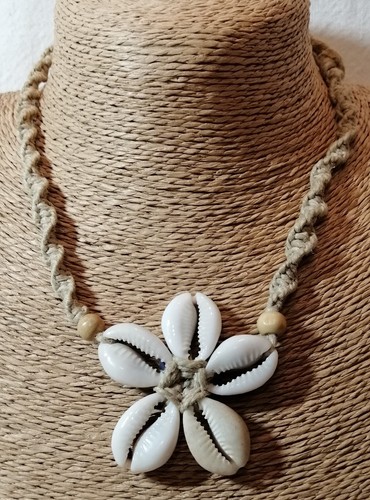 Kauri muschel kette beige - muschel,
