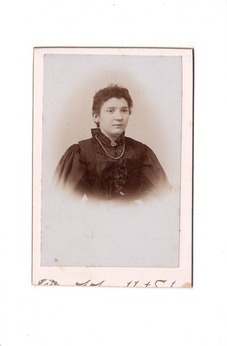 Cdv foto damenportrait metz - cdv,