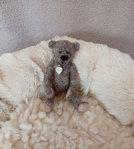 Künstlerteddy teddy gefilzt - künstlerteddy,,