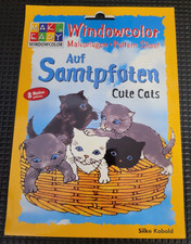 Auf Samtpfoten - Cute Cats - Windowcolor Malvorlagen von Silke Kobold