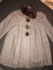 Vertbaudet Mantel Gr. 126 8 Jahre Hebst Mit Nerz Echtpelz Neuwertig