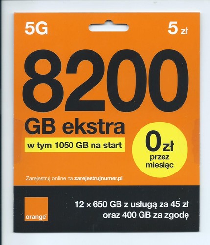 Orange polen sim karte - orange,