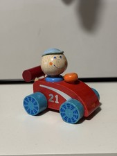 HABA 3437 Rennauto Habaland Holzauto Rot Spielzeug ab 1 Jahr Top Zustand