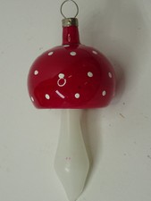 Weihnachtsschmuck Christbaumschmuck Fliegenpilz Lauscha Pilz Glas 9cm