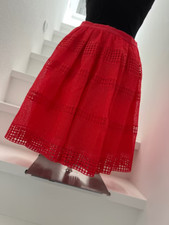 NEU Michael Kors Rock Spitze Koralle Gr. 6 coral-red Signature A-Linie Dirndl