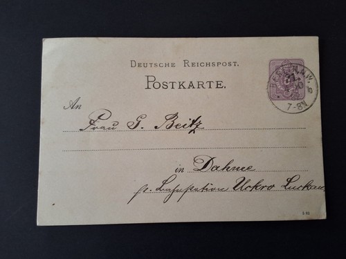 Deutsche reichspost postkarte - deutsche,