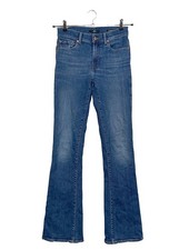 7 FOR ALL MANKIND Jeansschlaghose Damen Jeans Gr. DE 36 blau Casual-Look