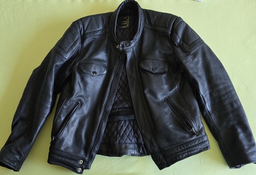 Vintage motorrad lederjacke - vintage, motorrad-lederjacke