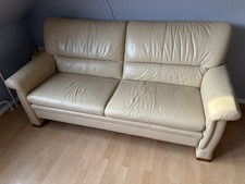 Leder-Schlafsofa 2-Sitzer