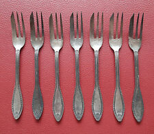 ARGENTA Kuchengabeln 7 Stück  Silberauflage versilbert 90  antik alt