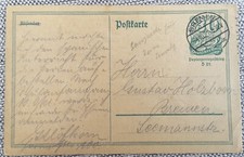 Postkarte -- Bremen -- 1921