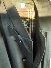 BURBERRY Trenchcoat Mantel | EU Gr. 58 XXL | Navy Blue | Top 👌