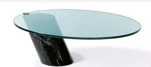 Couchtisch glas marmor ronald - glas/marmor,