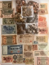 Alte deutsche Münzen und Banknoten Kaiserreich Weimarer Republik BRD  5,5 kg