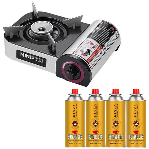 Butan gas mini tragbar - 4x,