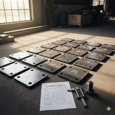 STAHL ANKERPLATTE GELOCHT