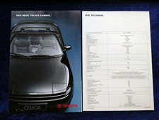 Toyota Celica Cabrio Prospekt 5.1991 + technische Daten