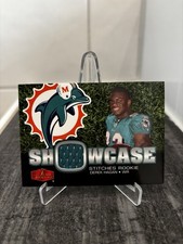 NFL Trading Card Rookie Derek Hagan Patch 2006 Showcase Miami Dolphins Football