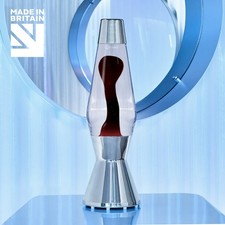 MATHMOS Astro Lavalampe Original: Silber - Klar mit Dunkelviolett - PROMOARTIKEL