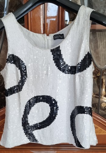 Glamour style pailletten top - glamour,