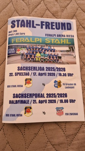 Stadionheft/Fussballprogramm