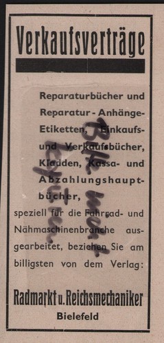 Bielefeld werbung 1939 - bielefeld,,