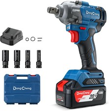 Dong Cheng Akku Schlagschrauber 18V, Bürstenloser Drehschlagschrauber1/2”,