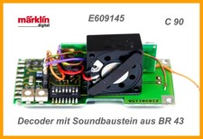 MÄRKLIN E609145 Digitaldecoder mit Soundbaustein aus BR43, 37885, Motorola, neuw