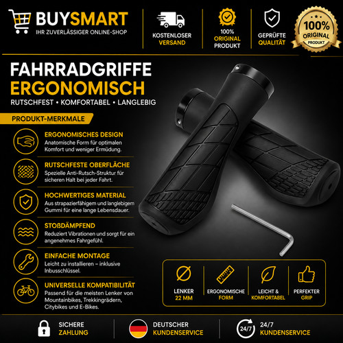 Fahrradgriffe 22mm ergonomisch - fahrradgriffe,