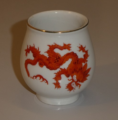 Meissen kleine vase roter - meissen_kleine, vase_roter