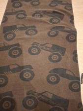 Jersey Stoff Monster Truck Braun