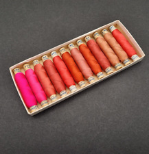 12 Rollen Gütermann Ideal Nähseide 100% Seide in Bunter Mischung 45